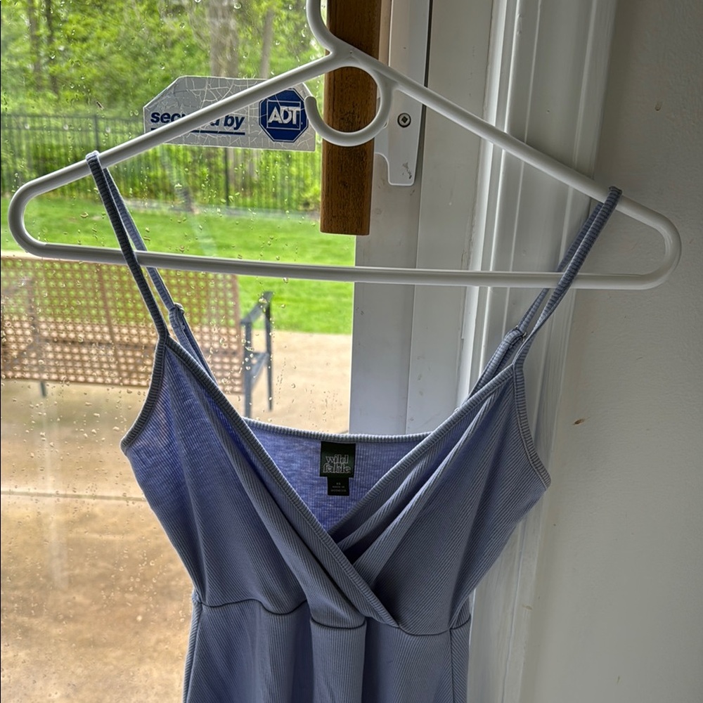 Casual Blue Sleeveless Dress - Picture 2 of 2